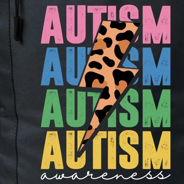 Autism Awareness Retro Cheetah Daily Commute Backpack