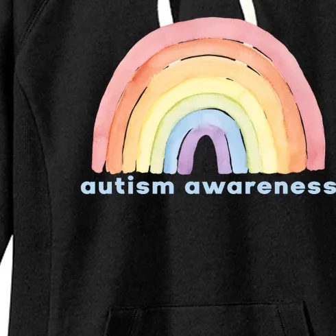 Autism Awareness Rainbow Women's Fleece Hoodie