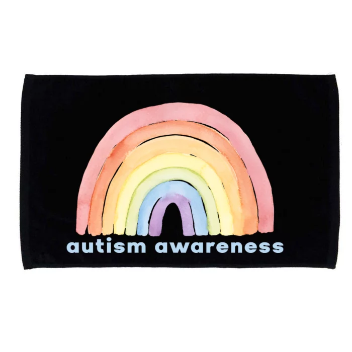 Autism Awareness Rainbow Microfiber Hand Towel