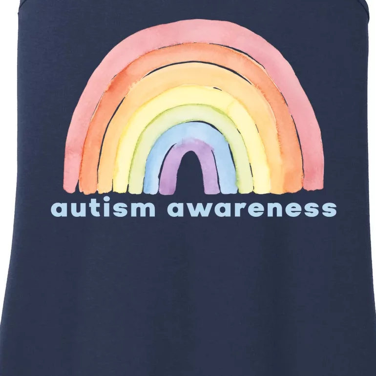 Autism Awareness Rainbow Ladies Essential Tank