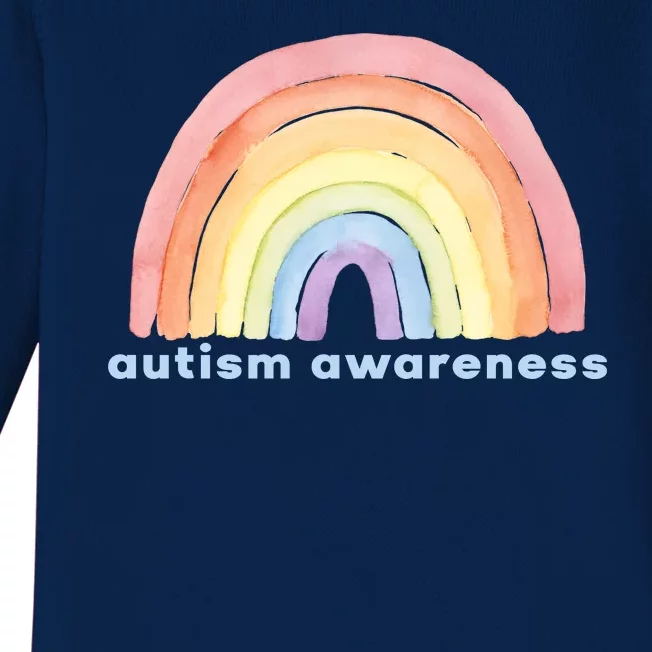 Autism Awareness Rainbow Baby Long Sleeve Bodysuit