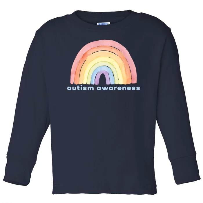 Autism Awareness Rainbow Toddler Long Sleeve Shirt