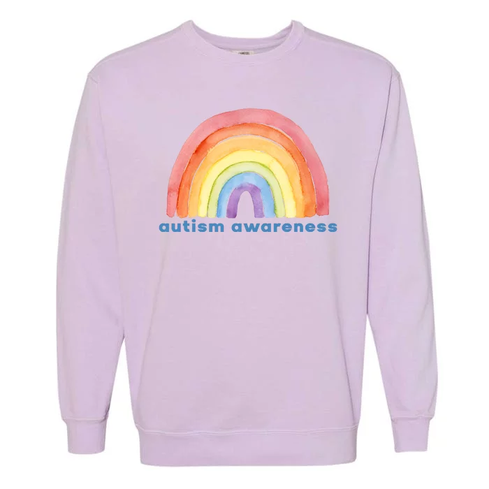 Autism Awareness Rainbow Garment-Dyed Sweatshirt