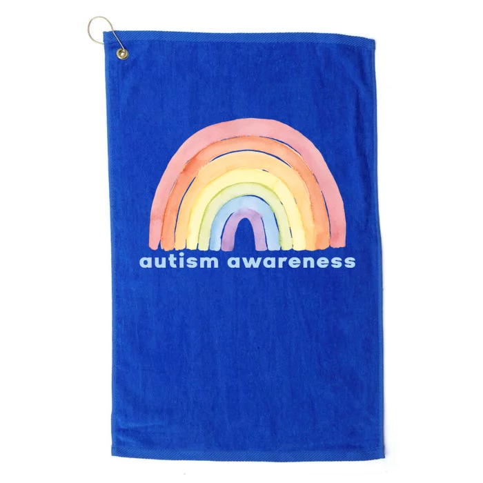 Autism Awareness Rainbow Platinum Collection Golf Towel