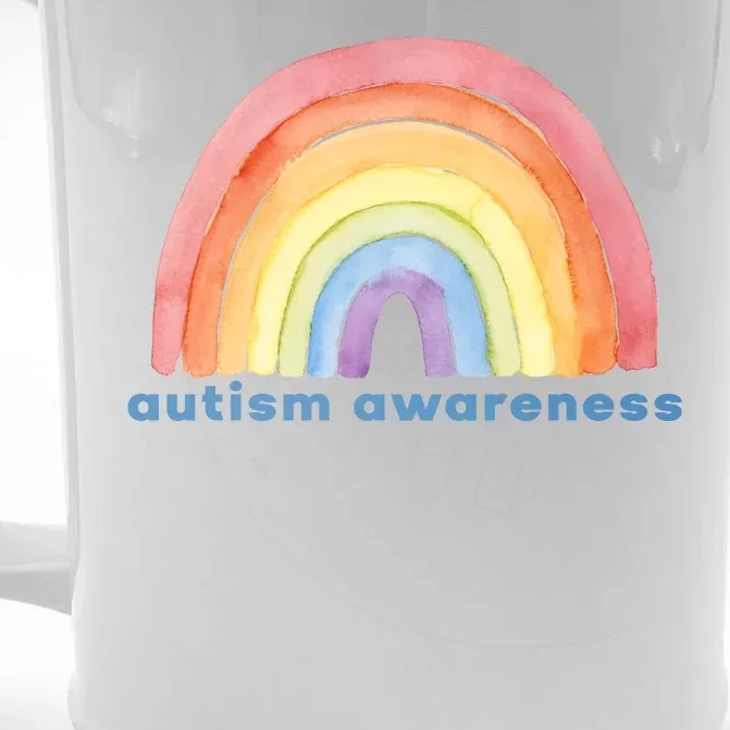 Autism Awareness Rainbow Front & Back Beer Stein