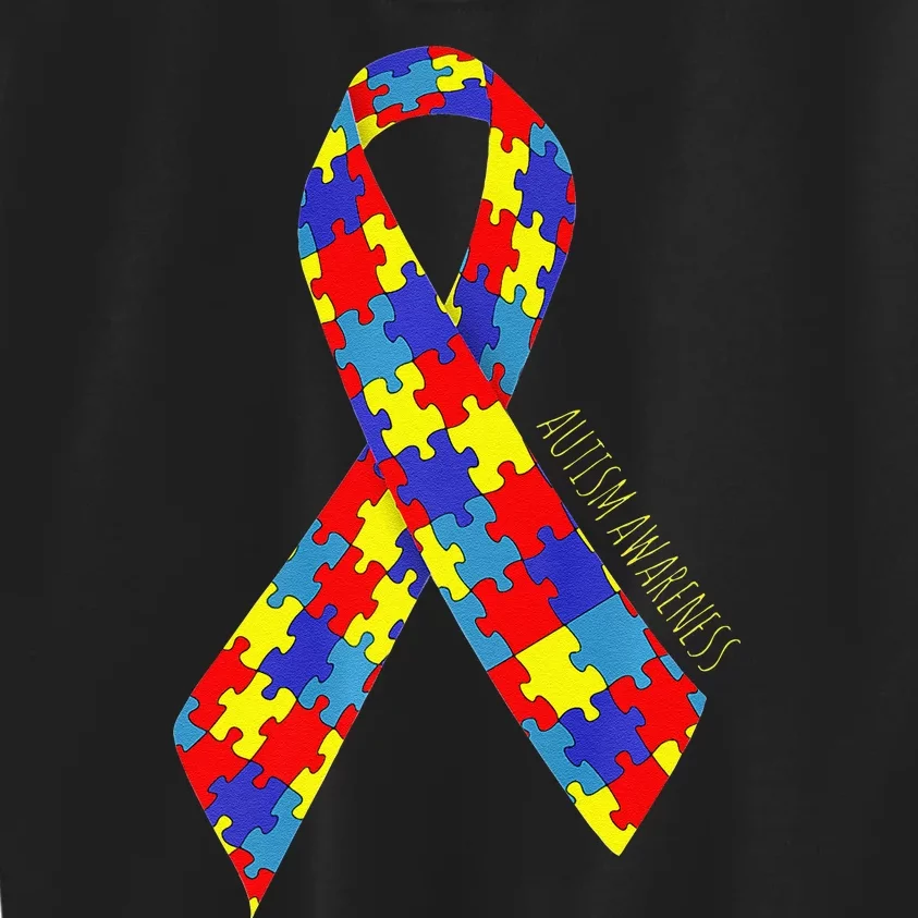 Autism Awareness Ribbon Kids Sweatshirt