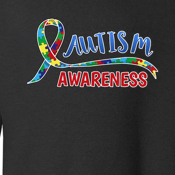 Autism Awareness Ribbons Women Autistic Toddler Sweatshirt