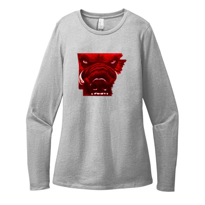 Arkansas Womens CVC Long Sleeve Shirt