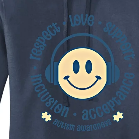 Autism Awareness Respect Love Support Inclusion Gift Women's Pullover Hoodie