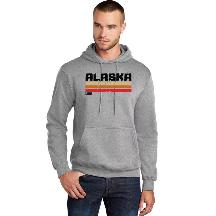 Alaskas Ak Retro Vintage Tall Hoodie