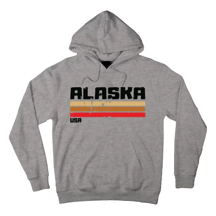 Alaskas Ak Retro Vintage Tall Hoodie