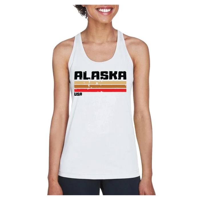 Alaskas Ak Retro Vintage Women's Racerback Tank