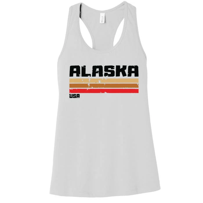 Alaskas Ak Retro Vintage Women's Racerback Tank