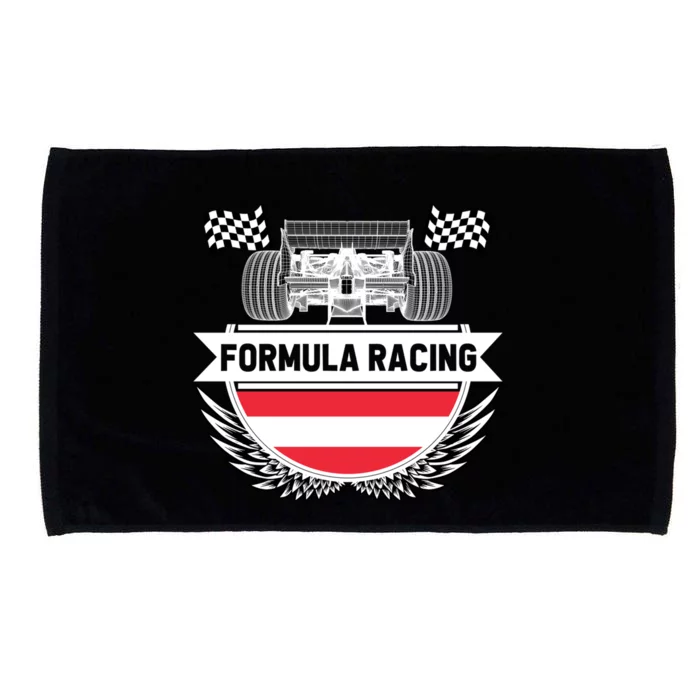 Austrian Auto Race Austria Flag Formula Racing Car Race Fan Cute Gift Microfiber Hand Towel