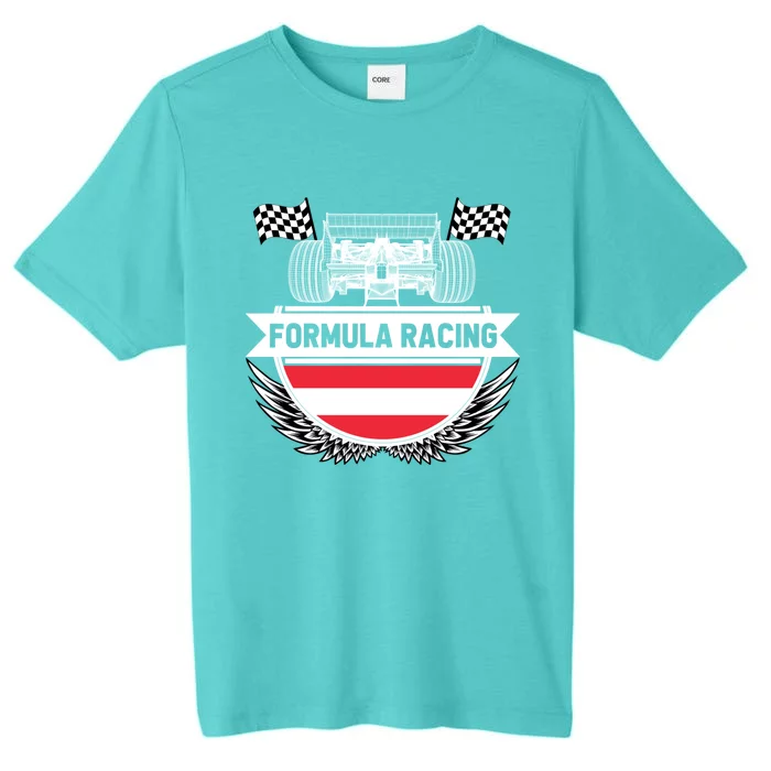 Austrian Auto Race Austria Flag Formula Racing Car Race Fan Cute Gift ChromaSoft Performance T-Shirt