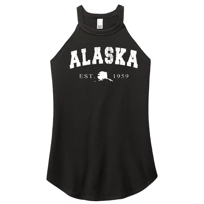 Alaskas Ak Retro Vintage Women’s Perfect Tri Rocker Tank