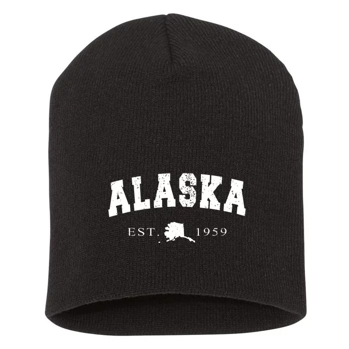 Alaskas Ak Retro Vintage Short Acrylic Beanie