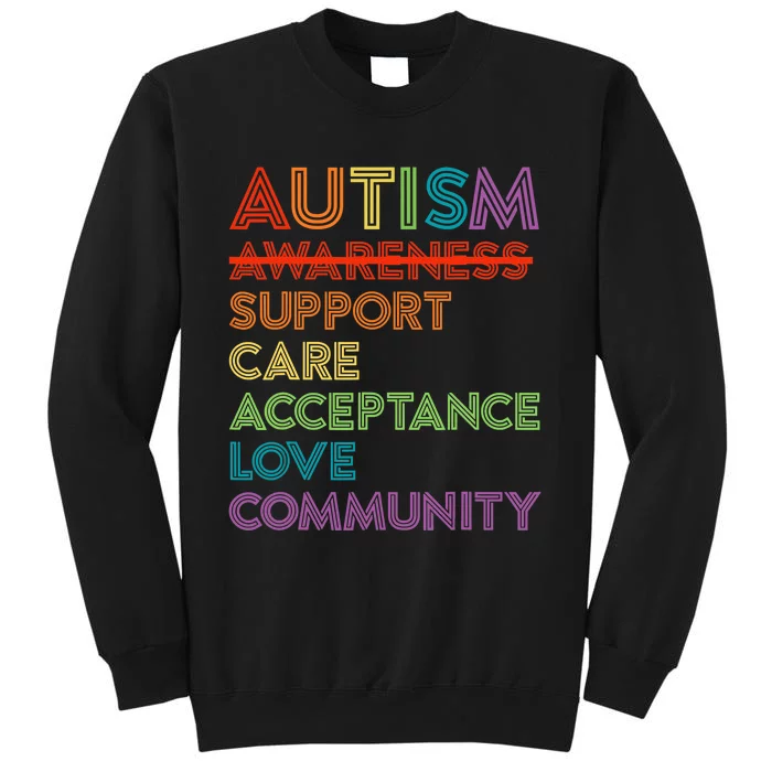 Autism Awareness Support Care Acceptance Ally Sweatshirt