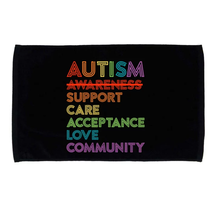 Autism Awareness Support Care Acceptance Ally Microfiber Hand Towel