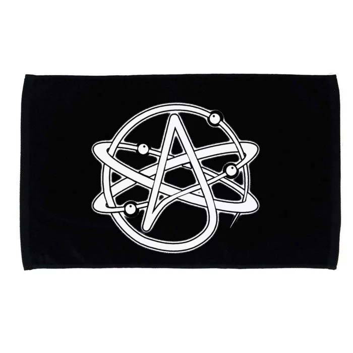 Atheist Atom Symbol Anti Religion Atheism Microfiber Hand Towel