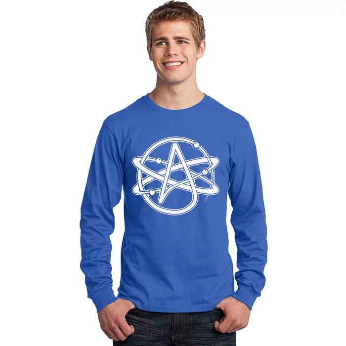 Atheist Atom Symbol Anti Religion Atheism Tall Long Sleeve T-Shirt