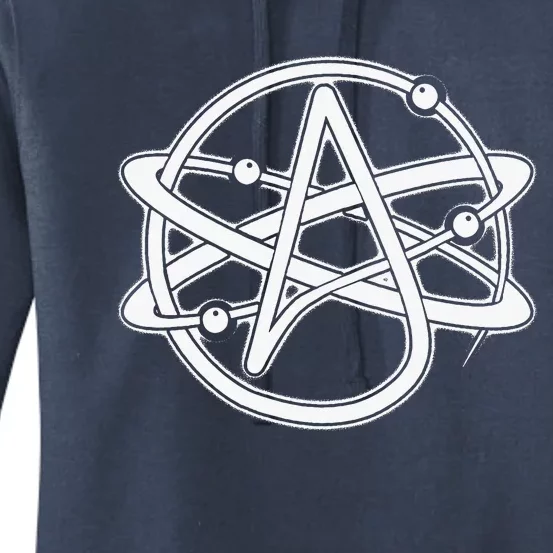 Atheist Atom Symbol Anti Religion Atheism Women's Pullover Hoodie