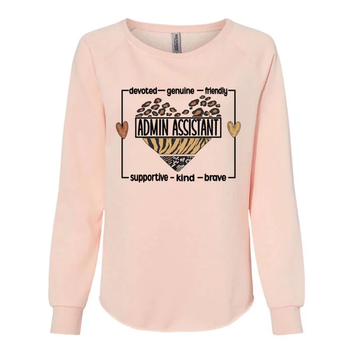 Admin Assistant Squad Administrative Assistant Gift Womens California Wash Sweatshirt