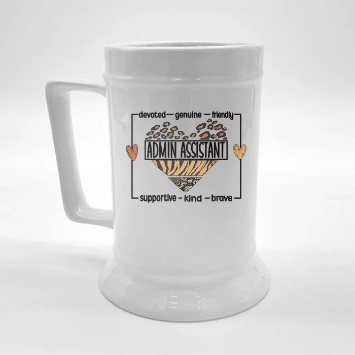 Admin Assistant Squad Administrative Assistant Gift Front & Back Beer Stein