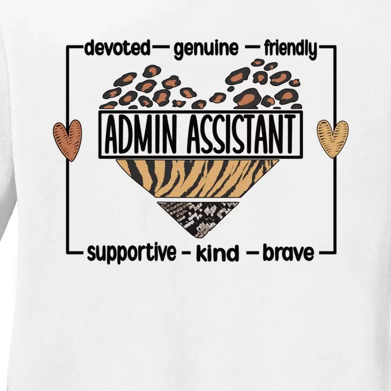 Admin Assistant Squad Administrative Assistant Gift Ladies Long Sleeve Shirt