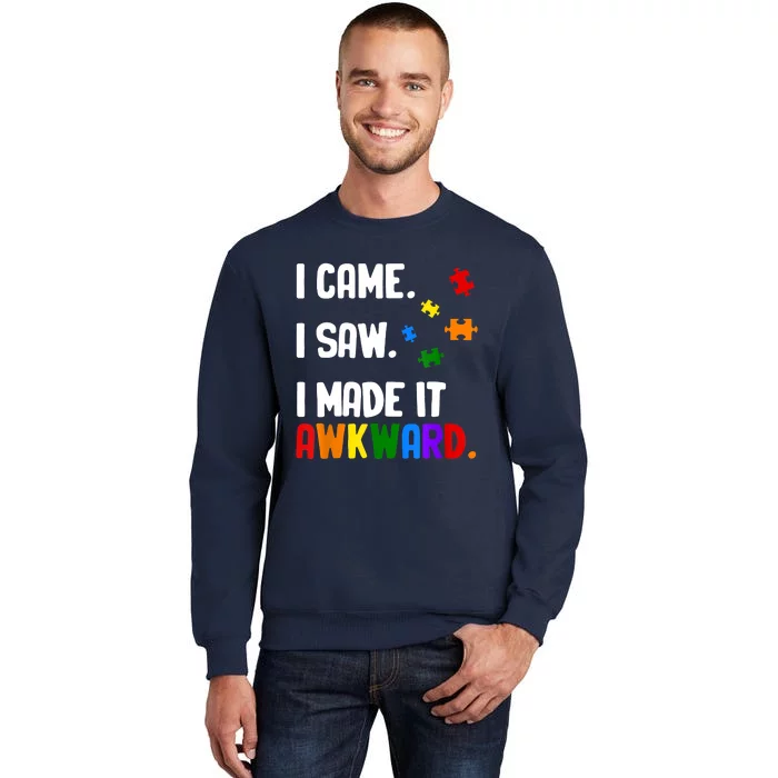 Autism Awareness Shirts Support Asperger Autistic Tall Sweatshirt