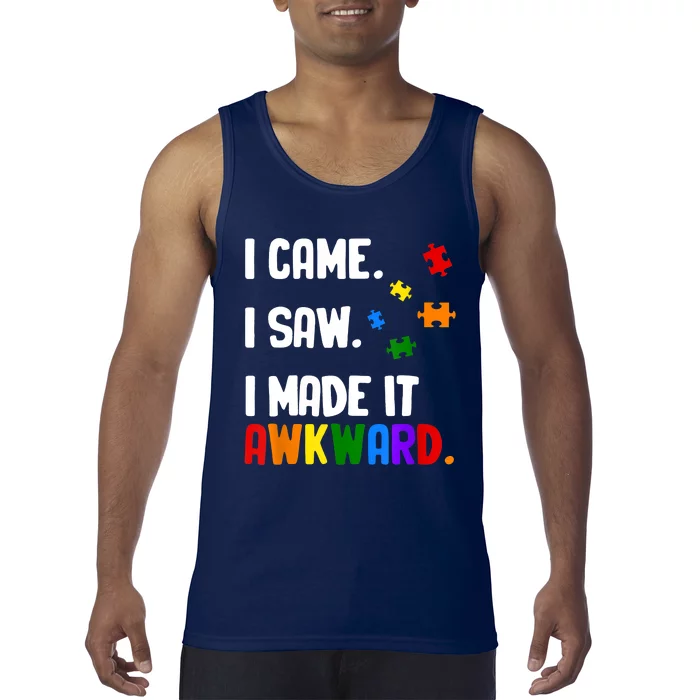 Autism Awareness Shirts Support Asperger Autistic Tank Top