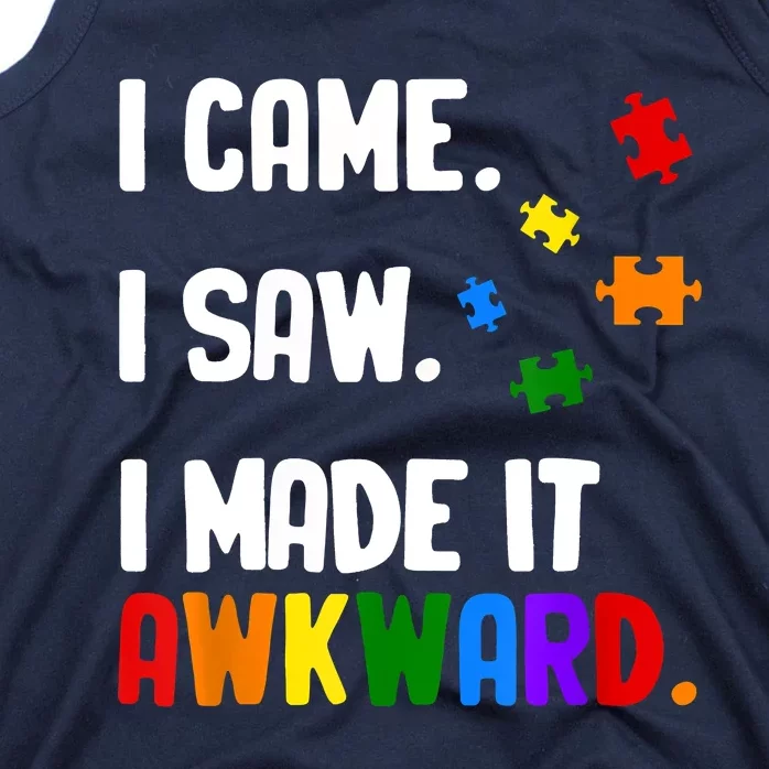 Autism Awareness Shirts Support Asperger Autistic Tank Top