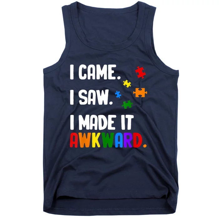 Autism Awareness Shirts Support Asperger Autistic Tank Top