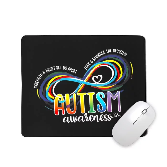 Autism Awareness Strength And Heart Set Us Apart Mousepad