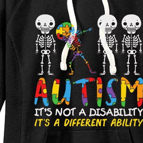 Autism Awareness Support Autism For Mom Dad Women's Fleece Hoodie