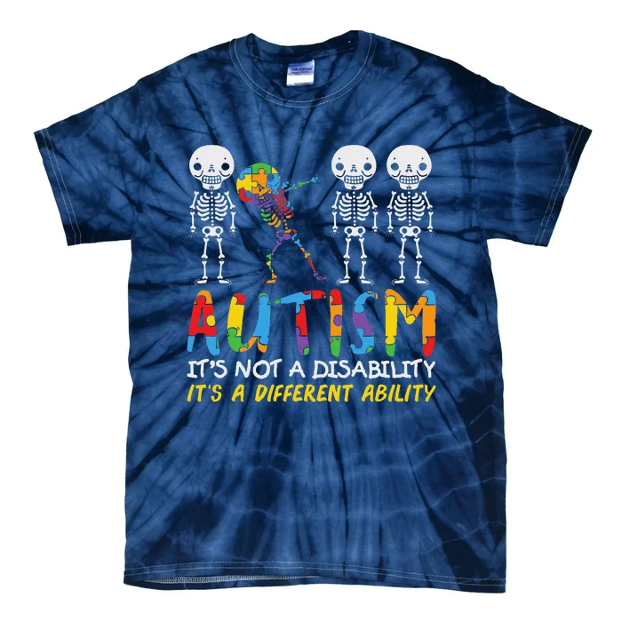 Autism Awareness Support Autism For Mom Dad Tie-Dye T-Shirt