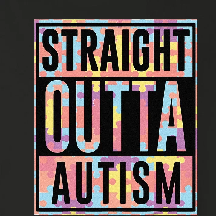 Autism Awarenesss Straight Outta Autism Gift Toddler Long Sleeve Shirt