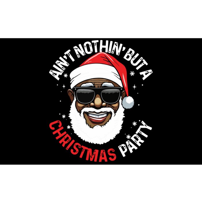 African American Santa Claus Christmas Pajama Bumper Sticker