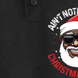 African American Santa Claus Christmas Pajama Dry Zone Grid Performance Polo