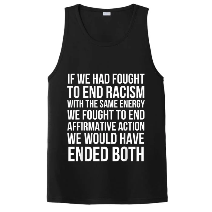 Affirmative Action Support Affirmative Action Performance Tank