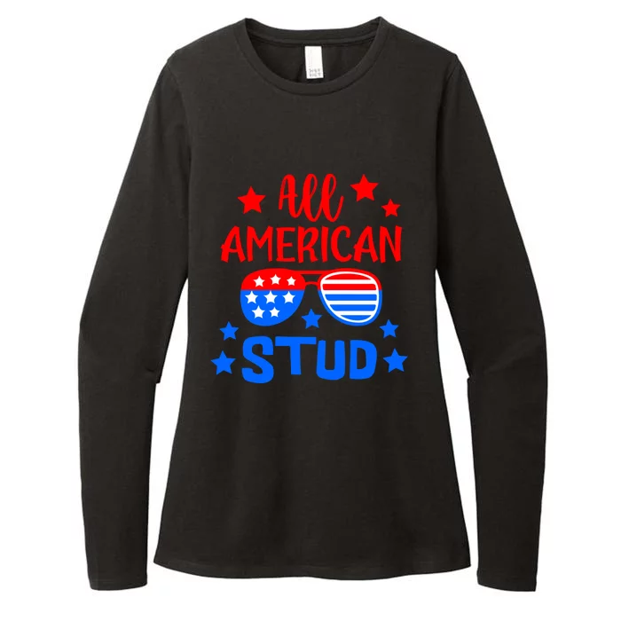 All American Stud 4th Of July Patriotic Great Gift Womens CVC Long Sleeve Shirt