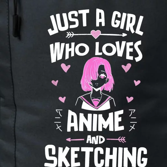 Anime And Sketching, Just A Who Loves Anime Daily Commute Backpack