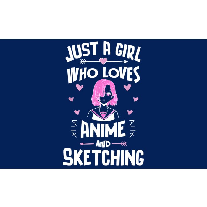 Anime And Sketching, Just A Who Loves Anime Bumper Sticker