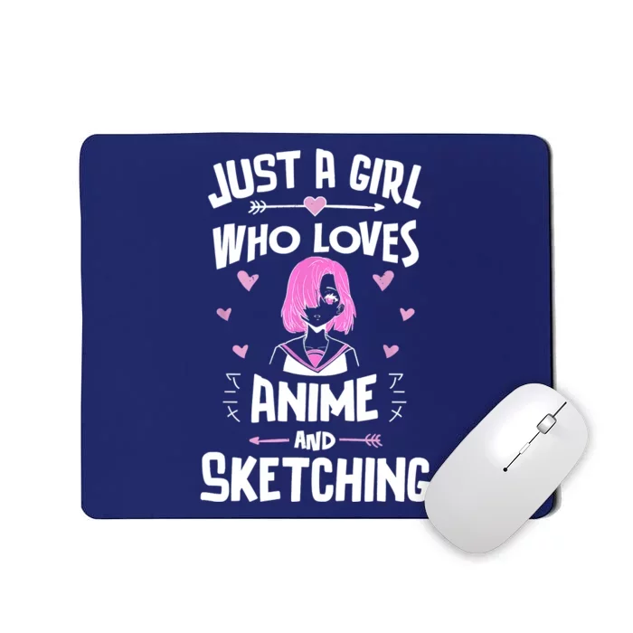 Anime And Sketching, Just A Who Loves Anime Mousepad