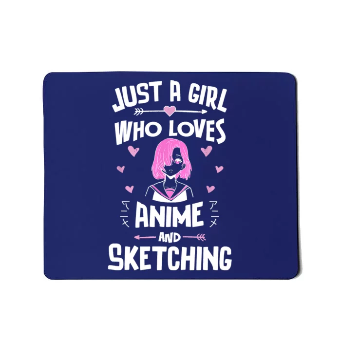 Anime And Sketching, Just A Who Loves Anime Mousepad