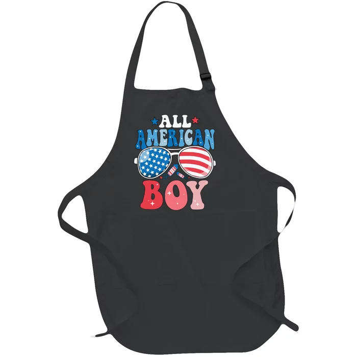 All American Sunglasses 4th of July Family Matching Full-Length Apron With Pocket