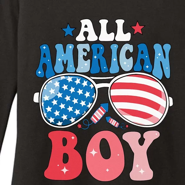 All American Sunglasses 4th of July Family Matching Womens CVC Long Sleeve Shirt