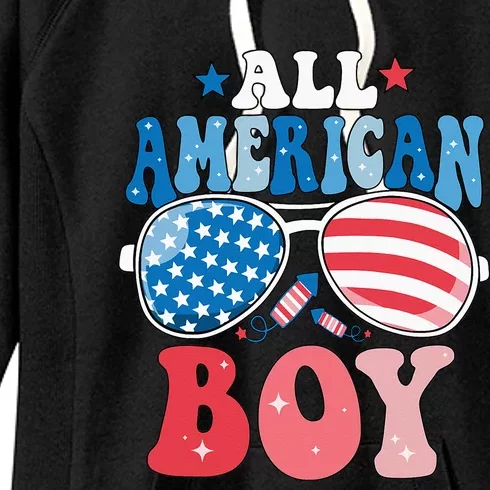 All American Sunglasses 4th of July Family Matching Women's Fleece Hoodie