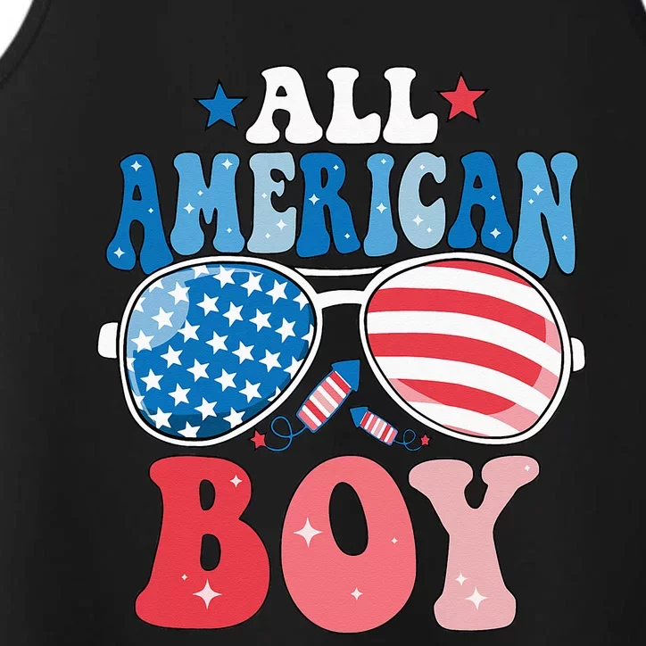 All American Sunglasses 4th of July Family Matching Performance Tank