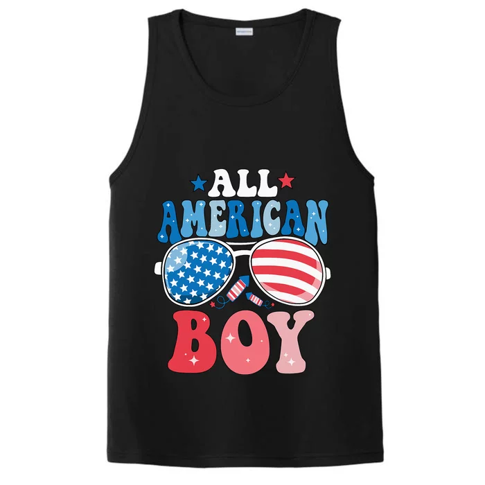 All American Sunglasses 4th of July Family Matching Performance Tank